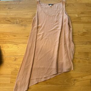 Eileen Fisher 100% silk asymmetrical tank top